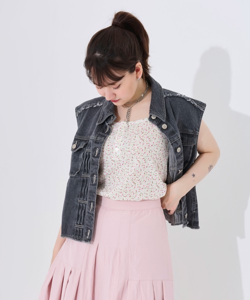 TINA：JOJUN（ティーナジョジュン）の「ヘンリーネック キャミソール TINA：JOJUN（キャミソール・レディース・アイボリー/クリーム・M）」の13枚目の写真