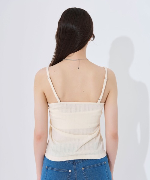 TINA：JOJUN（ティーナジョジュン）の「ヘンリーネック キャミソール TINA：JOJUN（キャミソール・レディース・アイボリー/クリーム・M）」の16枚目の写真