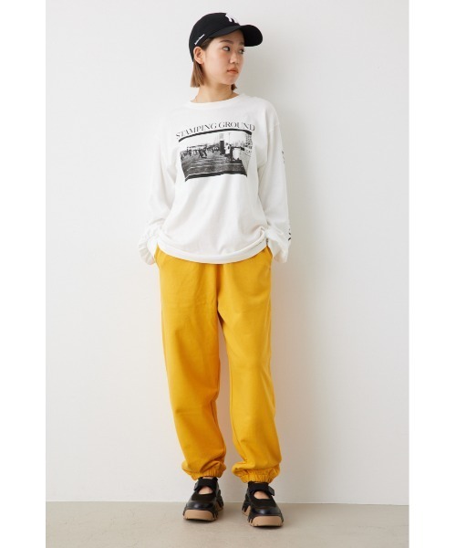 RODEO CROWNS WIDE BOWL（ロデオクラウンズワイドボウル）の「SHARE HEAVY WEIGHT スウェットパンツ（スウェットパンツ・レディース・マスタード/ブルー/ライトグレー/ブラック・MEDIUM/LARGE）」の16枚目の写真