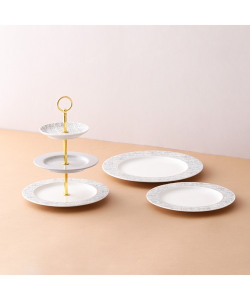 Francfranc ホイップシリーズ ケーキ皿×2 ホワイト Francfranc