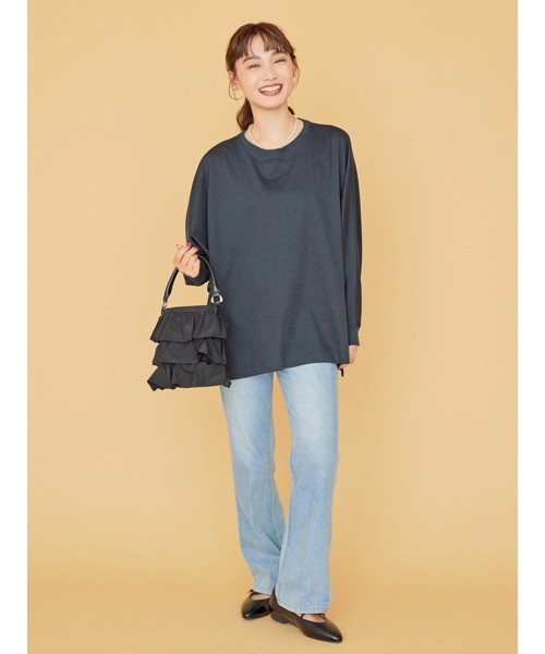 AMERICAN HOLIC（アメリカンホリック）の「ドルマンカットプルオーバー（Tシャツ/カットソー・レディース・オフホワイト/カーキ/ダークネイビー/マルチ・L/M）」の10枚目の写真