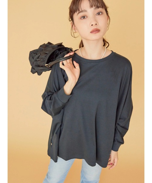 AMERICAN HOLIC（アメリカンホリック）の「ドルマンカットプルオーバー（Tシャツ/カットソー・レディース・オフホワイト/カーキ/ダークネイビー/マルチ・L/M）」の11枚目の写真