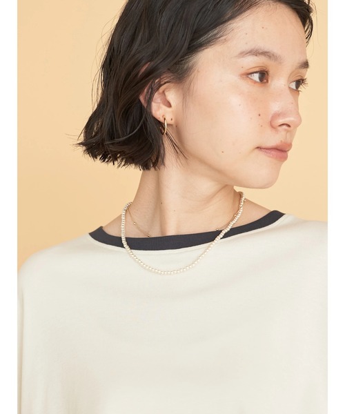 AMERICAN HOLIC（アメリカンホリック）の「ドルマンカットプルオーバー（Tシャツ/カットソー・レディース・オフホワイト/カーキ/ダークネイビー/マルチ・L/M）」の22枚目の写真