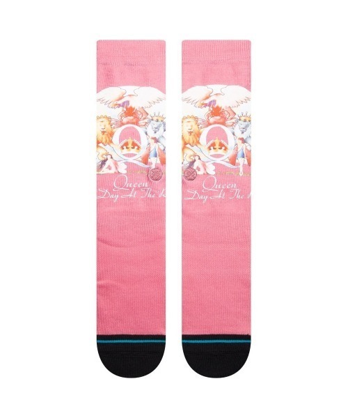 STANCE(スタンス)の「STANCE/スタンス ソックス QUEEN(クイーン)コラボモデル RACES A555C23RAC(ソックス/靴下・メンズ・ピンク・L/M)」の2枚目の写真