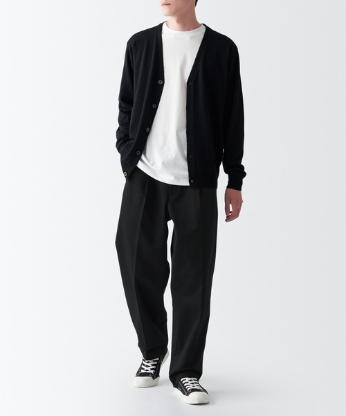 セール】チノタックワイドパンツ（チノパンツ）｜無印良品