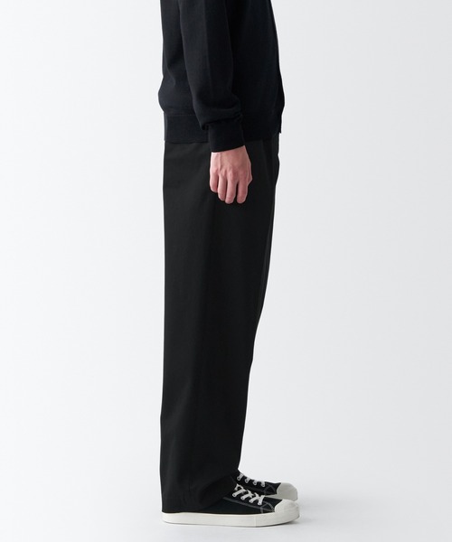 無印良品(ムジルシリョウヒン)の「チノタックワイドパンツ(チノパンツ・メンズ・キナリ/ブラック/ダークブラウン/ライトベージュ・70/73/88/85/76/79/82)」の14枚目の写真