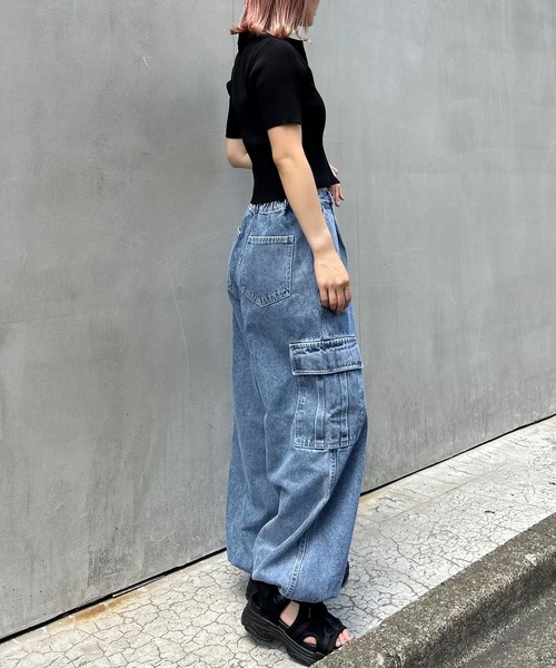 INGNI(イング)の「デニムカーゴパンツ(カーゴパンツ・レディース・ブルー系2/ブラック系その他3・FREE)」の15枚目の写真