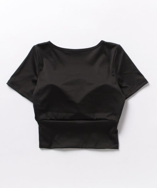 SAISON DE PAPILLON（セゾンドパピヨン）の「パッド付半袖トップ ブラトップ タンクトップ スポーツウェア（スポーツブラ・レディース・ブラック/グレー/パープル/ピンク/イエロー/グリーン/ベージュ/ブルー・L/M）」の9枚目の写真