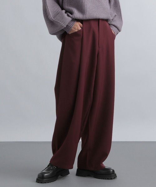 HARE（ハレ）の「スソバルーンワイドパンツ(HARE)（スラックス・メンズ・ブラック/グレー/レッド・FREE）」の3枚目の写真