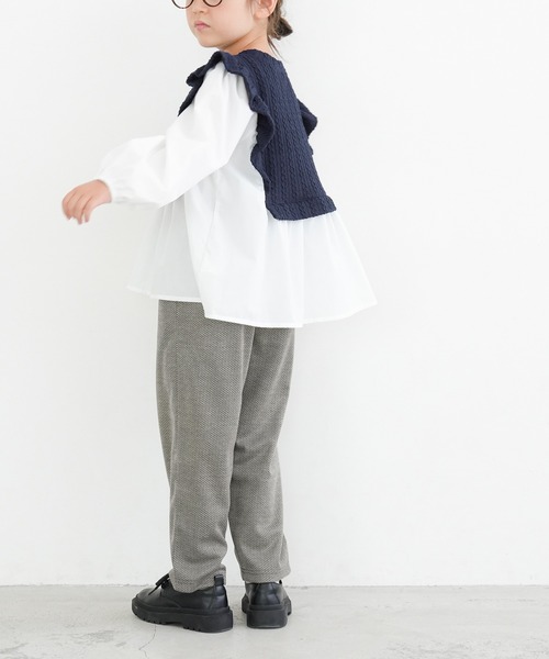 coca(coca)(コカ)の「キッズ ニットソードッキングチュニック(チュニック・キッズ・ネイビー・110/120/130/140)」の5枚目の写真