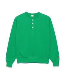 【 HealthKnit / ヘルスニット 】 クラシック スウェット ヘンリーネック 長袖 プルオーバー 54005 SHP
