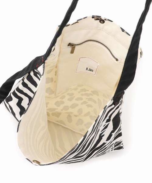 Noble（ノーブル）の「《WEB限定追加》【N.Jam】レオパ×ゼブラ トート 2（トートバッグ・レディース・マルチ・FREE）」の8枚目の写真