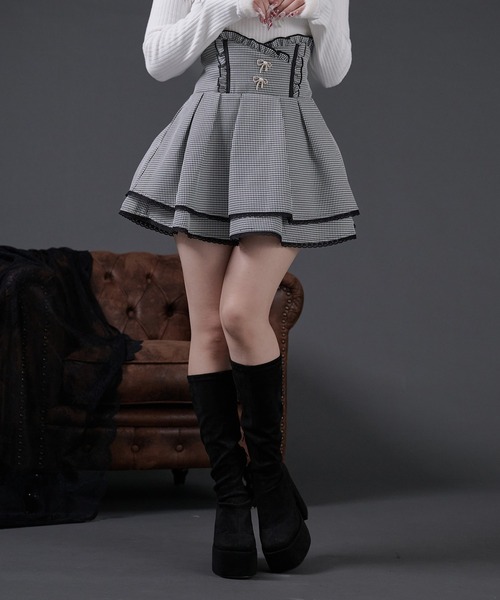 コルセットボリュームスカート（スカート）｜Pal elfy（パルエルフィー