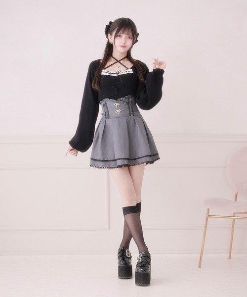 Pal elfy（パルエルフィー）の「コルセットボリュームスカート（スカート・レディース・ブラック/ブラック系その他2/ブラック系その他/チャコールグレー/グレー系その他/グレー・フリー）」の10枚目の写真