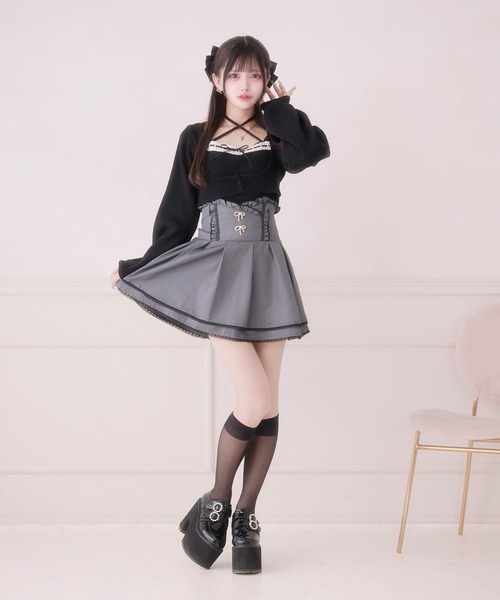 Pal elfy（パルエルフィー）の「コルセットボリュームスカート（スカート・レディース・ブラック/ブラック系その他2/ブラック系その他/チャコールグレー/グレー系その他/グレー・フリー）」の11枚目の写真