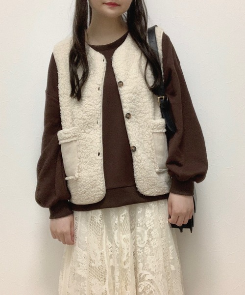 Cham.（チャム）の「レースフレアスカート（スカート・レディース・ベージュ・F）」の9枚目の写真