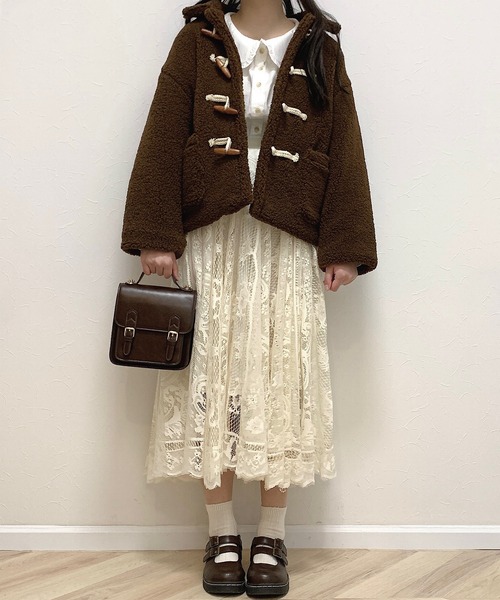 Cham.（チャム）の「レースフレアスカート（スカート・レディース・ベージュ・F）」の11枚目の写真