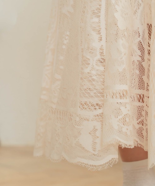 Cham.（チャム）の「レースフレアスカート（スカート・レディース・ベージュ・F）」の13枚目の写真