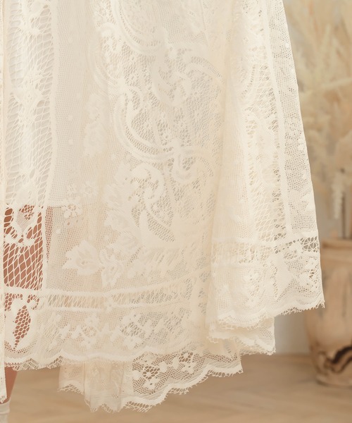 Cham.（チャム）の「レースフレアスカート（スカート・レディース・ベージュ・F）」の14枚目の写真