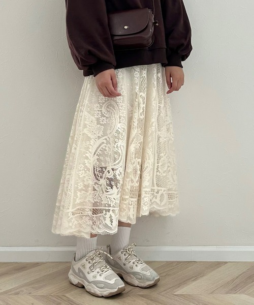 Cham.（チャム）の「レースフレアスカート（スカート・レディース・ベージュ・F）」の20枚目の写真