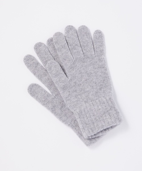 Joshua Ellis（ジョシュアエリス）の「Joshua Ellis PLAIN KNIT GLOVES ジョシュアエリス カシミヤ 手袋（手袋・メンズ・ネイビー/グレー/オフホワイト/ブラック・FREE）」の3枚目の写真