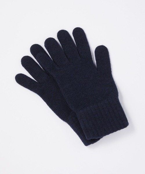Joshua Ellis（ジョシュアエリス）の「Joshua Ellis PLAIN KNIT GLOVES ジョシュアエリス カシミヤ 手袋（手袋・メンズ・ネイビー/グレー/オフホワイト/ブラック・FREE）」の7枚目の写真