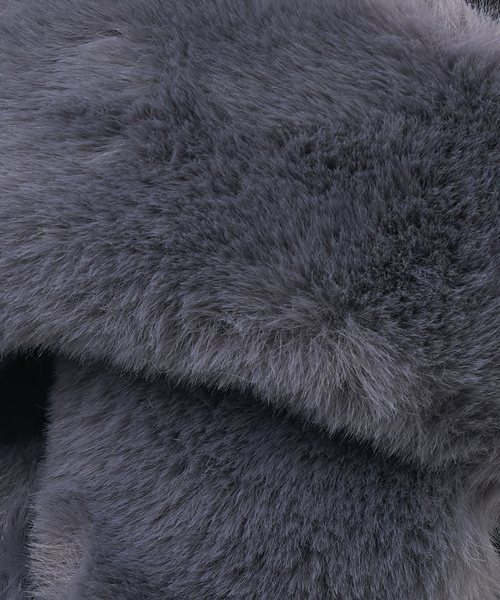 collex(コレックス)の「クロスエコファースリッパ(ルームシューズ/スリッパ・レディース・グレー/ベージュ・フリー)」の14枚目の写真