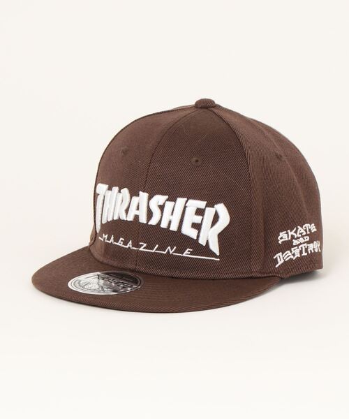 THRASHER（スラッシャー）の「MAG LOGO YOUTH SNAPBACK CAP/スラッシャーキッズロゴキャップ（キャップ・キッズ・グレー/ブラック/ブラウン・FREE）」の3枚目の写真