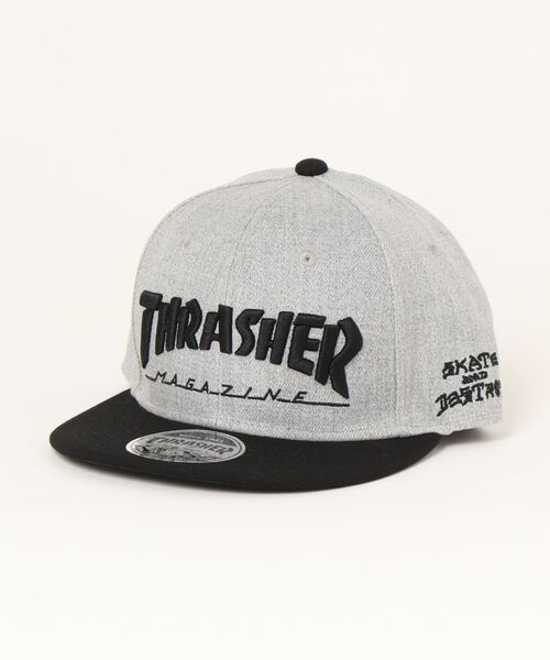 THRASHER（スラッシャー）の「MAG LOGO YOUTH SNAPBACK CAP/スラッシャーキッズロゴキャップ（キャップ・キッズ・グレー/ブラック/ブラウン・FREE）」の2枚目の写真