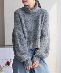 タートルショートニットプルオーバー
