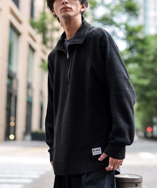 トップス Peate basic sweat black 1993 デザイン ワールド ヒップ ホップ（1993 DESIGNED WORLD HIP HOP