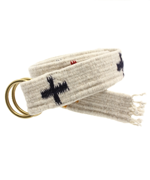 BEAMS BOY（ビームスボーイ）の「OJO DE MEX / Tapete Belt（ベルト・レディース・ホワイト/ネイビー・ONE SIZE）」の2枚目の写真