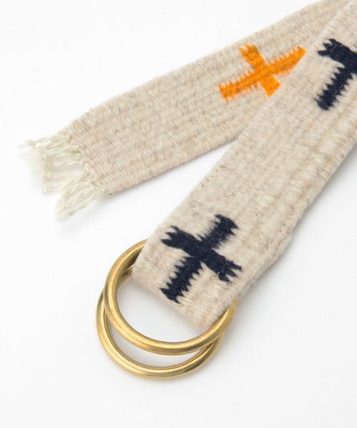 BEAMS BOY（ビームスボーイ）の「OJO DE MEX / Tapete Belt（ベルト・レディース・ホワイト/ネイビー・ONE SIZE）」の5枚目の写真