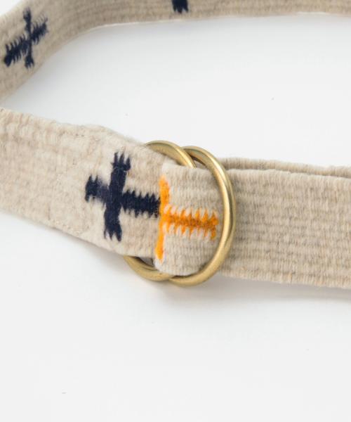 BEAMS BOY（ビームスボーイ）の「OJO DE MEX / Tapete Belt（ベルト・レディース・ホワイト/ネイビー・ONE SIZE）」の6枚目の写真