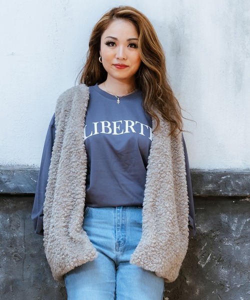 セール】RIKKA FEMME/リッカファム ベスト モコモコベスト ミドル丈