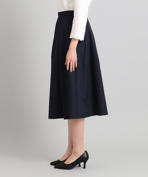 OPAQUE.CLIP（オペークドットクリップ）の「◆≪通勤・セレモニー対応≫ タックフレアスカート【洗濯機洗い可】（スカート・レディース・ネイビー/ブラック/ライトベージュ・42/38/40/36）」の21枚目の写真