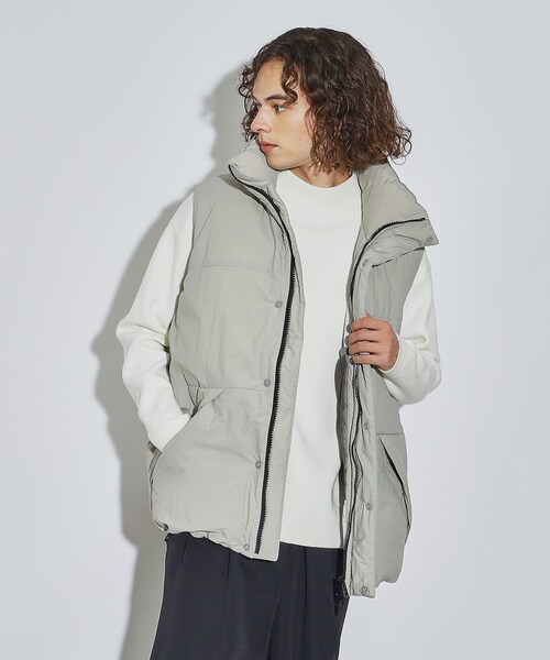 NANGA（ナンガ）の「◆NANGA × tk.TAKEO KIKUCHI 別注ダウンベスト（ダウンベスト・メンズ・ブラック/ライトグレー・02/03）」の13枚目の写真