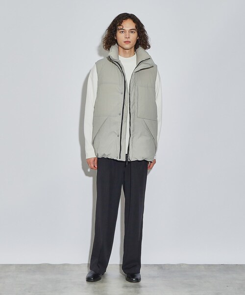 NANGA（ナンガ）の「◆NANGA × tk.TAKEO KIKUCHI 別注ダウンベスト（ダウンベスト・メンズ・ブラック/ライトグレー・02/03）」の14枚目の写真