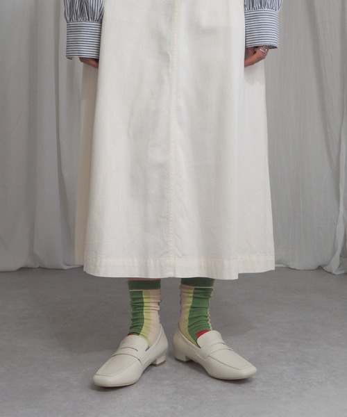 minia(ミニア)の「幾何学カラーソックス(ソックス/靴下・レディース・ブラック/グリーン/ベージュ・FREE)」の12枚目の写真