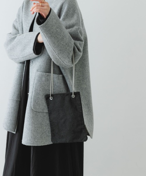 RODE SKO（ロデスコ）の「3WAYメタリックバッグ（ショルダーバッグ・レディース・ブラック/シルバー・ONE）」の5枚目の写真