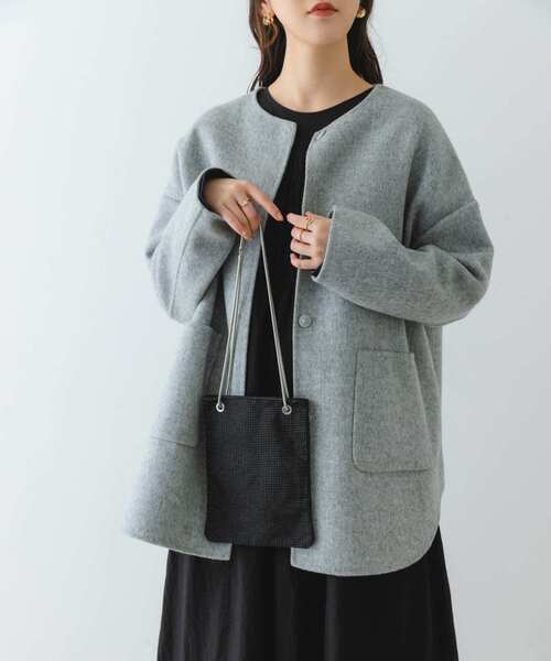 RODE SKO（ロデスコ）の「3WAYメタリックバッグ（ショルダーバッグ・レディース・ブラック/シルバー・ONE）」の7枚目の写真