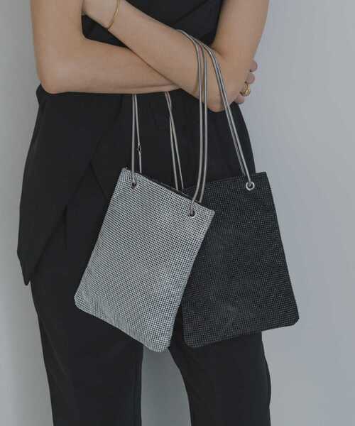 RODE SKO（ロデスコ）の「3WAYメタリックバッグ（ショルダーバッグ・レディース・ブラック/シルバー・ONE）」の11枚目の写真