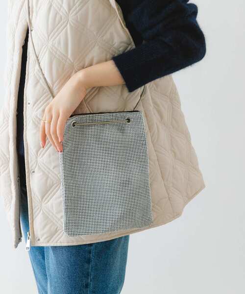 RODE SKO（ロデスコ）の「3WAYメタリックバッグ（ショルダーバッグ・レディース・ブラック/シルバー・ONE）」の12枚目の写真