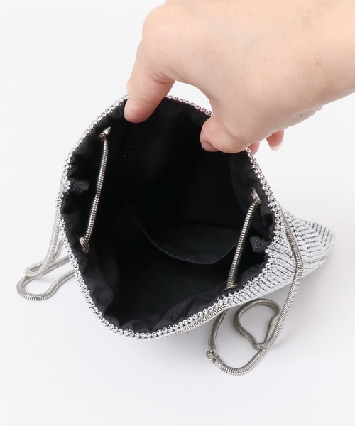 RODE SKO（ロデスコ）の「3WAYメタリックバッグ（ショルダーバッグ・レディース・ブラック/シルバー・ONE）」の21枚目の写真