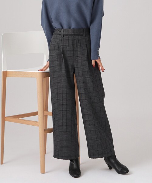 DRESKIP（ドレスキップ）の「◆裏に秘密（工夫）あったかボアワイドパンツ【SHOO WARM】（その他パンツ・レディース・ナチュラル/ベージュ系その他2/ブラック系1・02/03/04）」の2枚目の写真