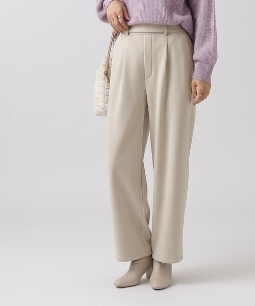 DRESKIP（ドレスキップ）の「◆裏に秘密（工夫）あったかボアワイドパンツ【SHOO WARM】（その他パンツ・レディース・ナチュラル/ベージュ系その他2/ブラック系1・02/03/04）」の5枚目の写真