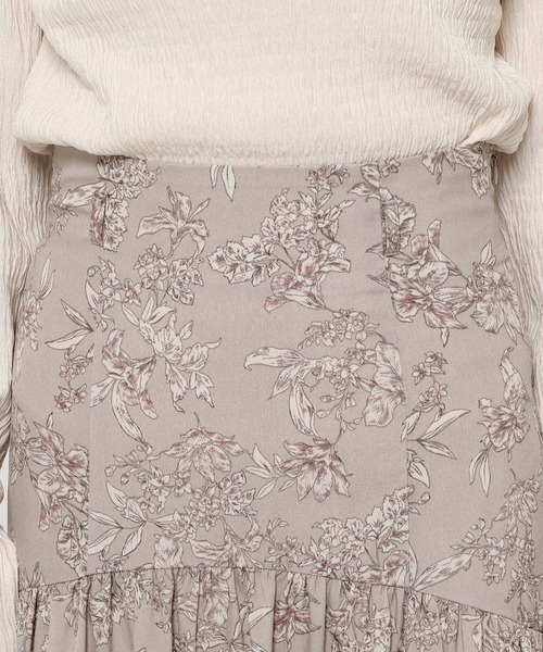 mysty woman(ミスティウーマン)の「ラウンドギャザースカート 990901(スカート・レディース・ベージュ系その他/アイボリー/ピンク系その他・FREE)」の10枚目の写真