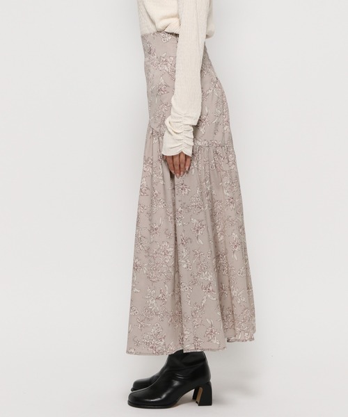 mysty woman(ミスティウーマン)の「ラウンドギャザースカート 990901(スカート・レディース・ベージュ系その他/アイボリー/ピンク系その他・FREE)」の8枚目の写真