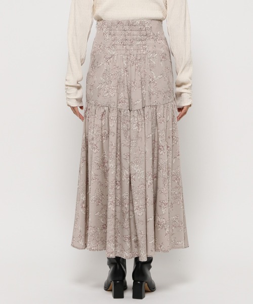 mysty woman(ミスティウーマン)の「ラウンドギャザースカート 990901(スカート・レディース・ベージュ系その他/アイボリー/ピンク系その他・FREE)」の9枚目の写真