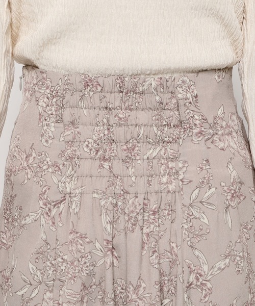 mysty woman(ミスティウーマン)の「ラウンドギャザースカート 990901(スカート・レディース・ベージュ系その他/アイボリー/ピンク系その他・FREE)」の12枚目の写真